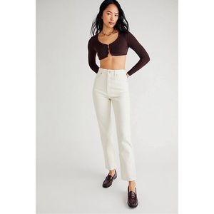 NWT Levi’s 70s High Slim Straight Jeans in White